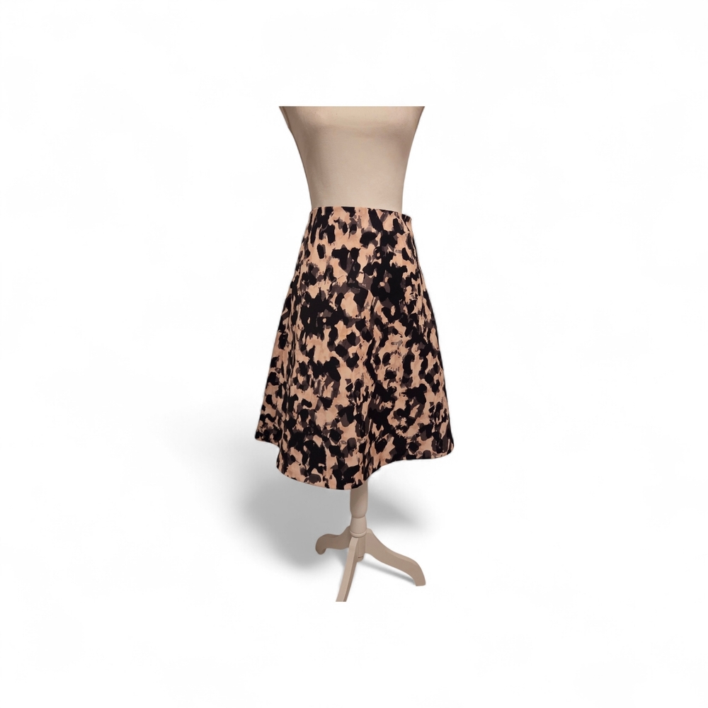 H&M Black and Tan A-Line Skirt